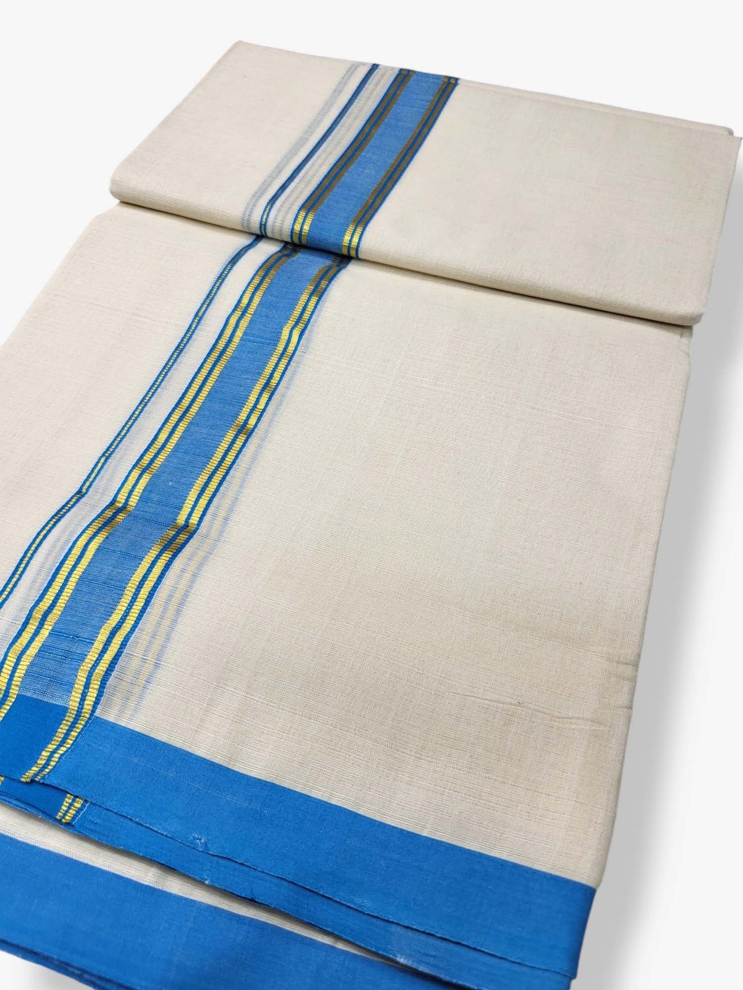  Kerala Balaramapuram Pure Cotton Handloom Mundu/Dhoti 