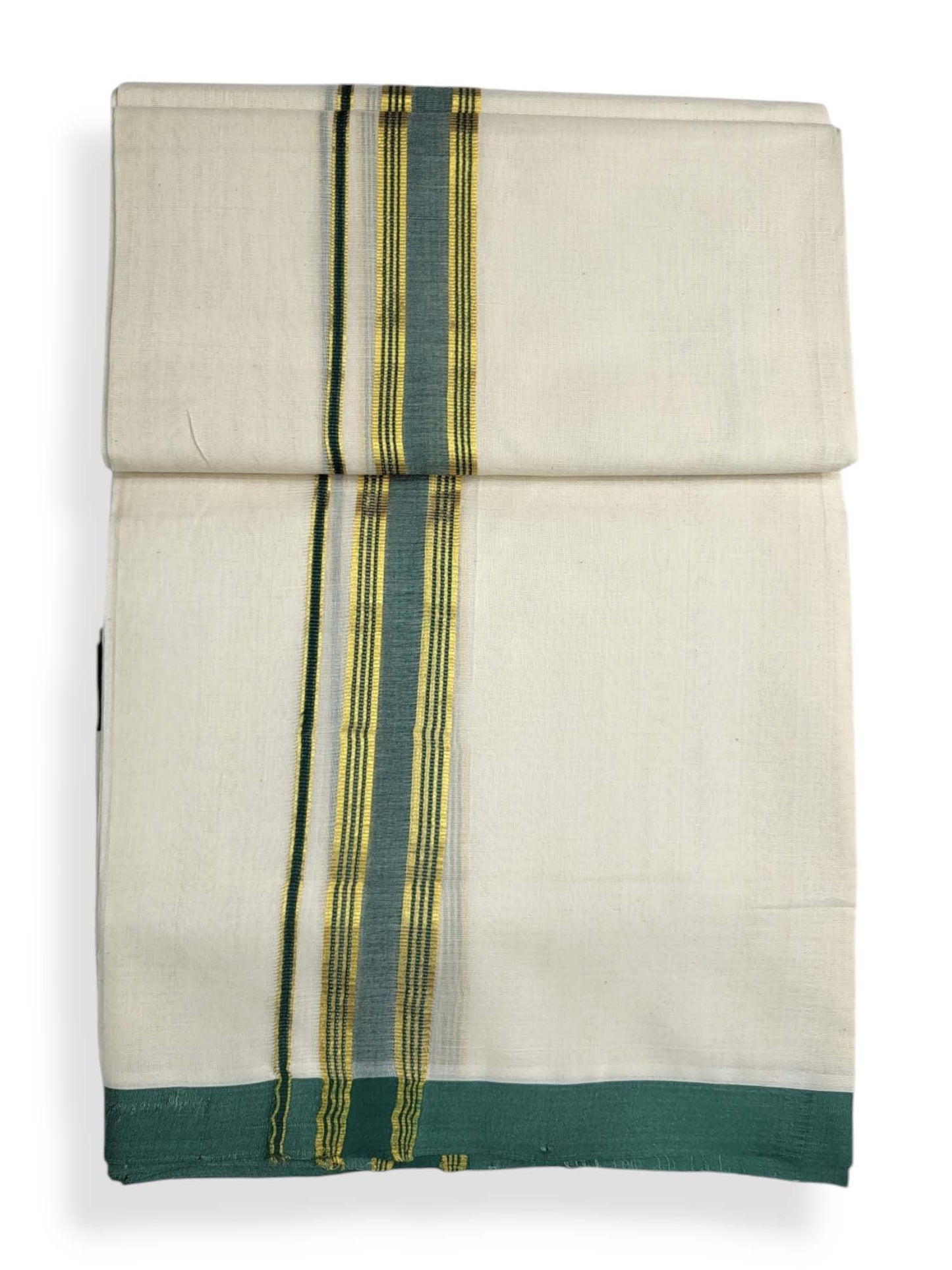  Kerala Balaramapuram Pure Cotton Handloom Mundu/Dhoti 