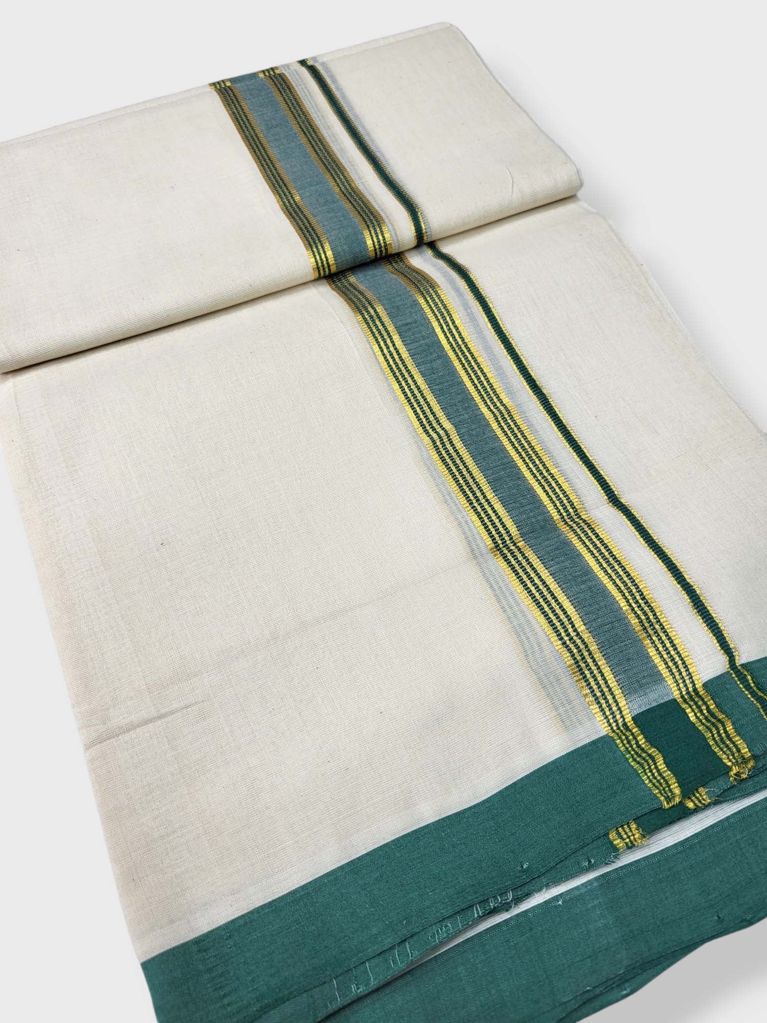  Kerala Balaramapuram Pure Cotton Handloom Mundu/Dhoti 