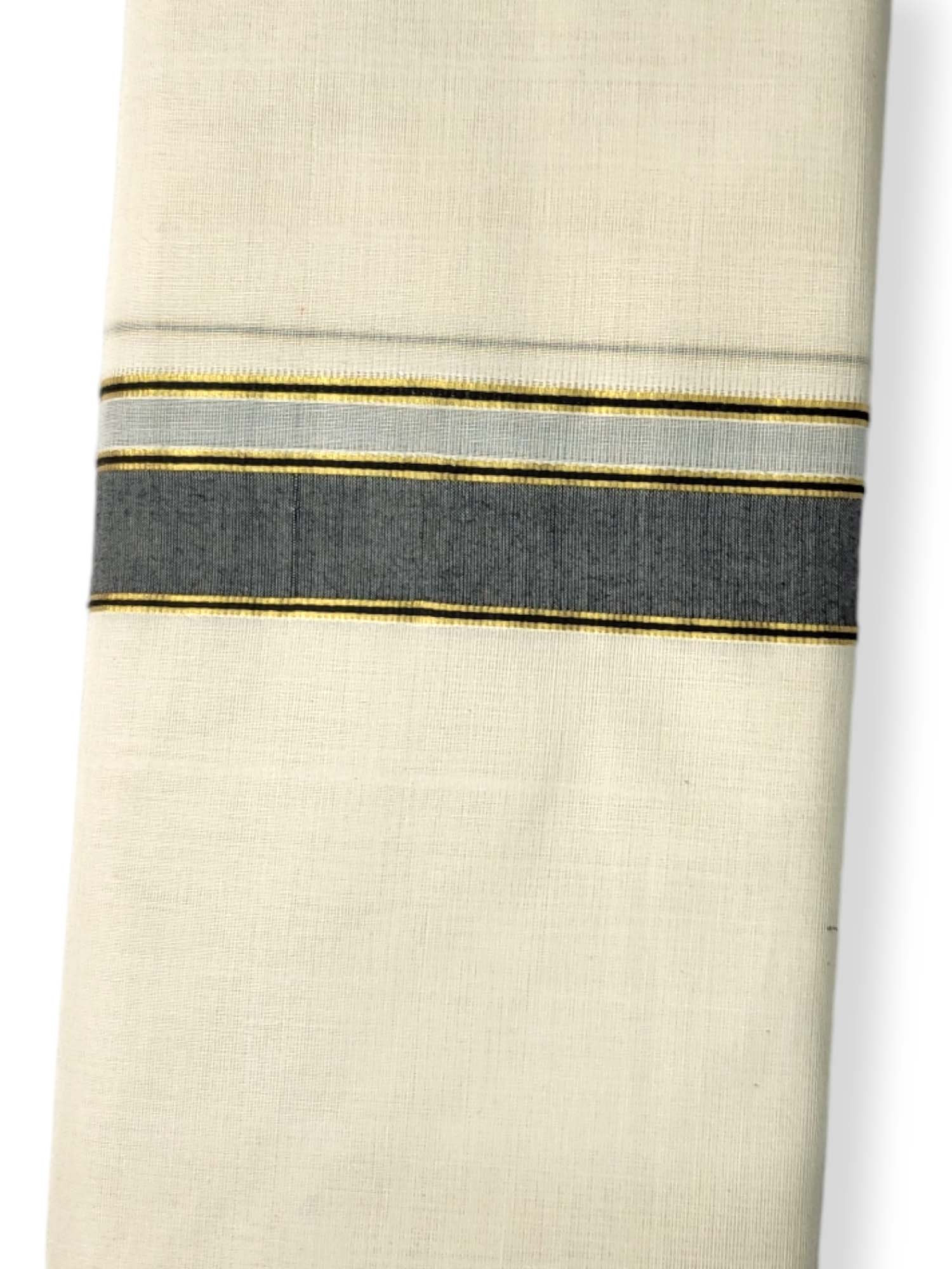  Kerala Balaramapuram Pure Cotton Handloom Mundu/Dhoti 