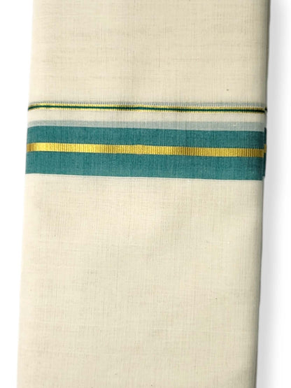  Kerala Balaramapuram Pure Cotton Handloom Mundu/Dhoti 