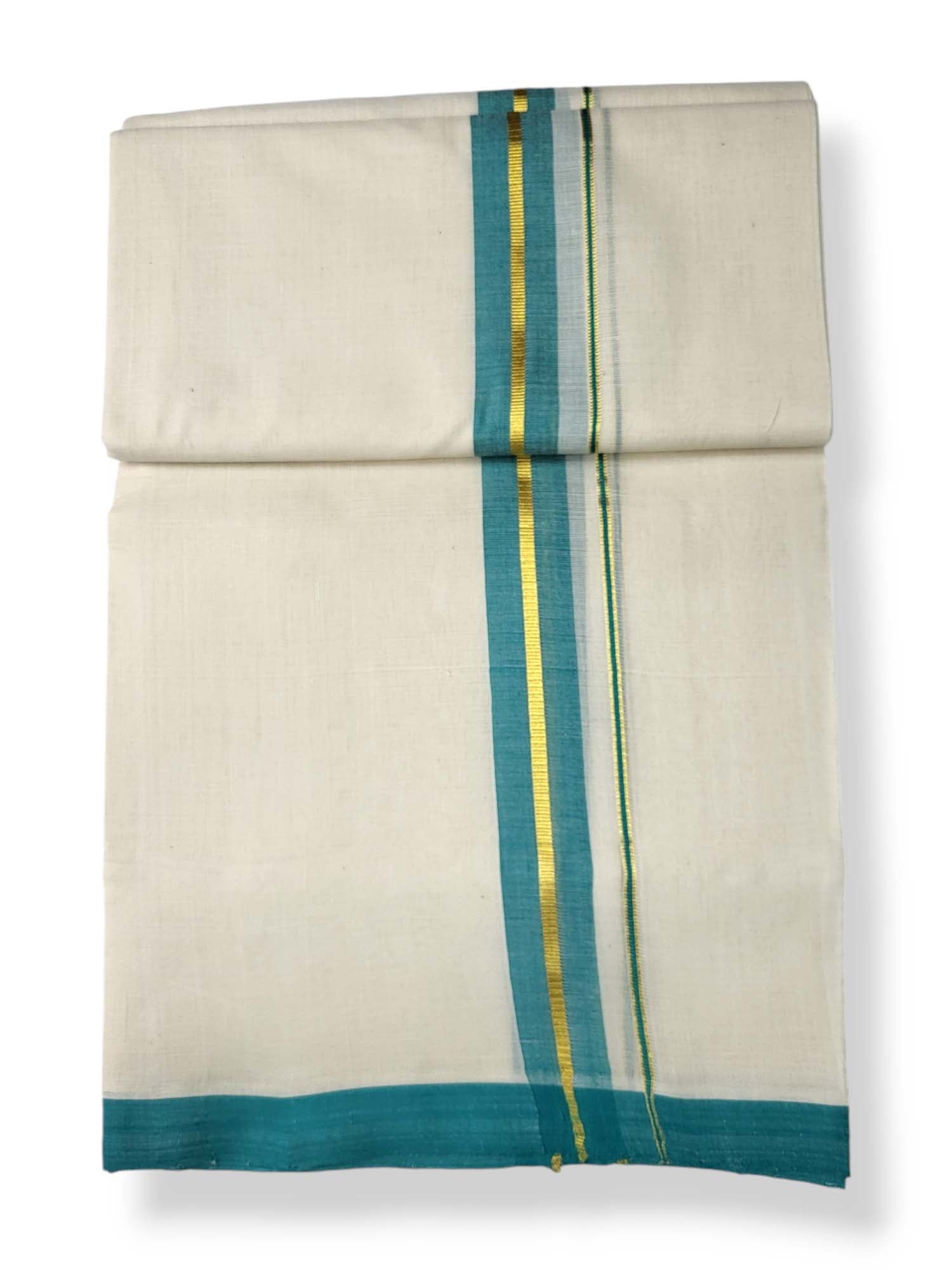  Kerala Balaramapuram Pure Cotton Handloom Mundu/Dhoti 