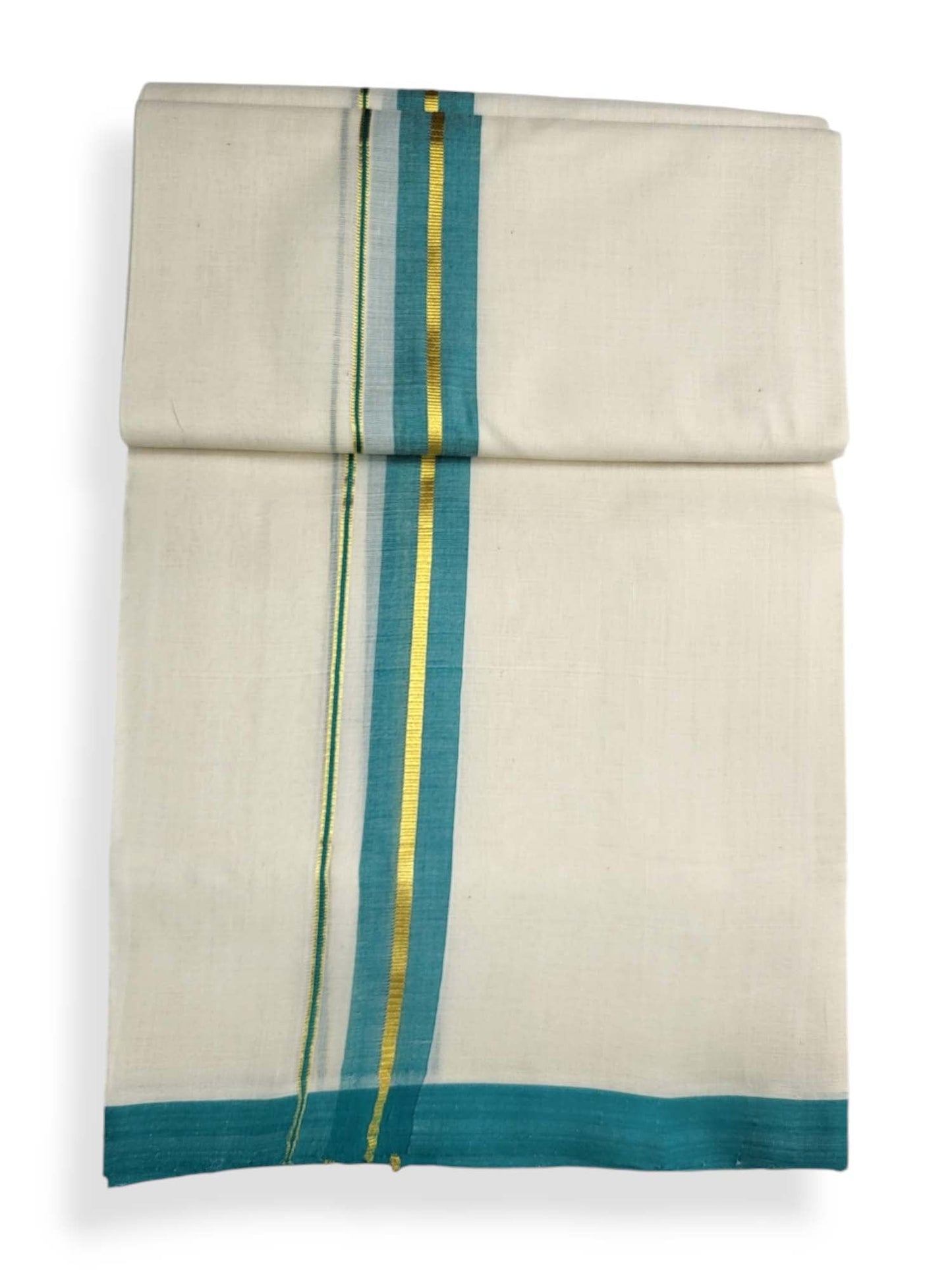  Kerala Balaramapuram Pure Cotton Handloom Mundu/Dhoti 