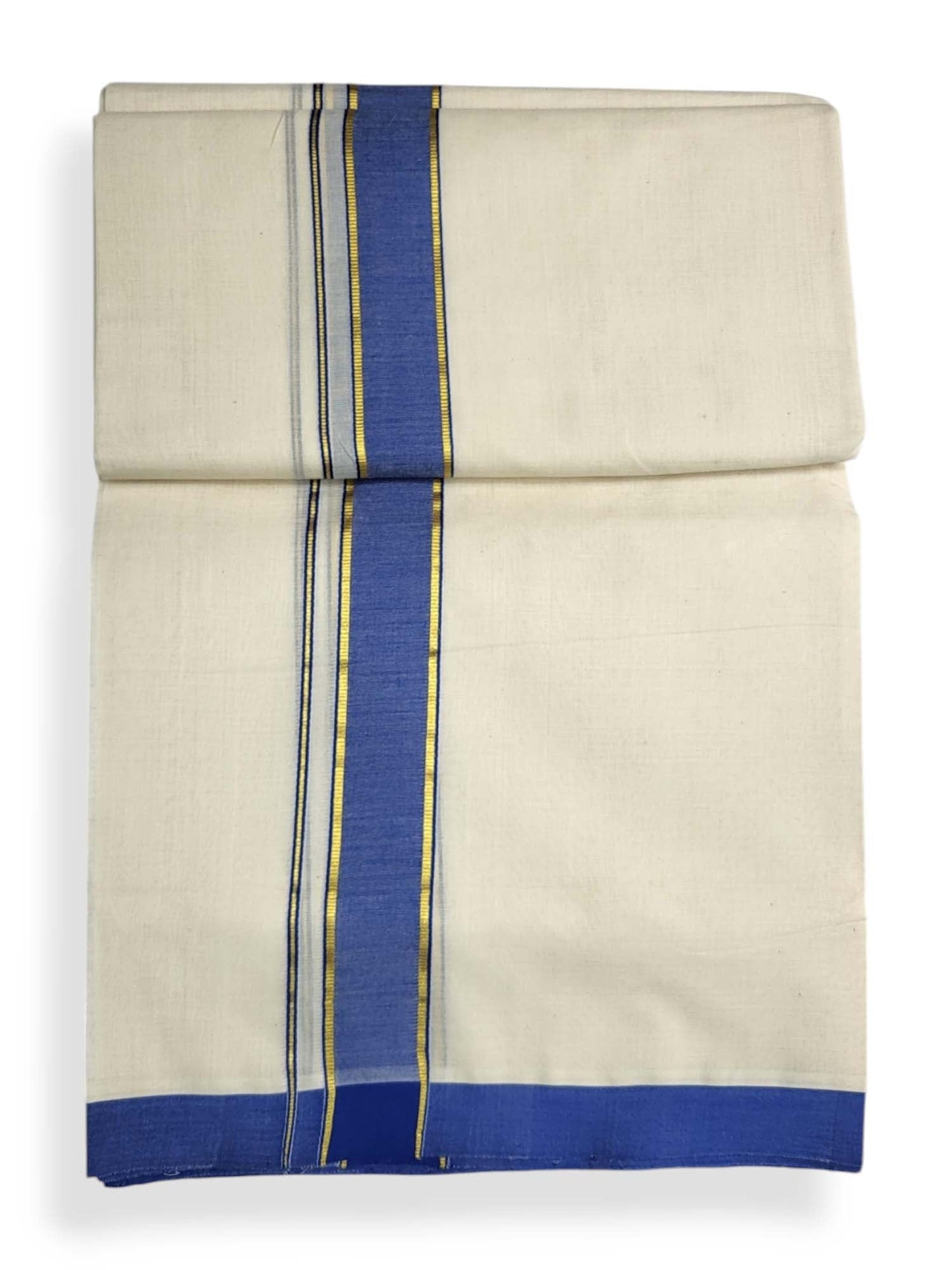  Kerala Balaramapuram Pure Cotton Handloom Mundu/Dhoti 