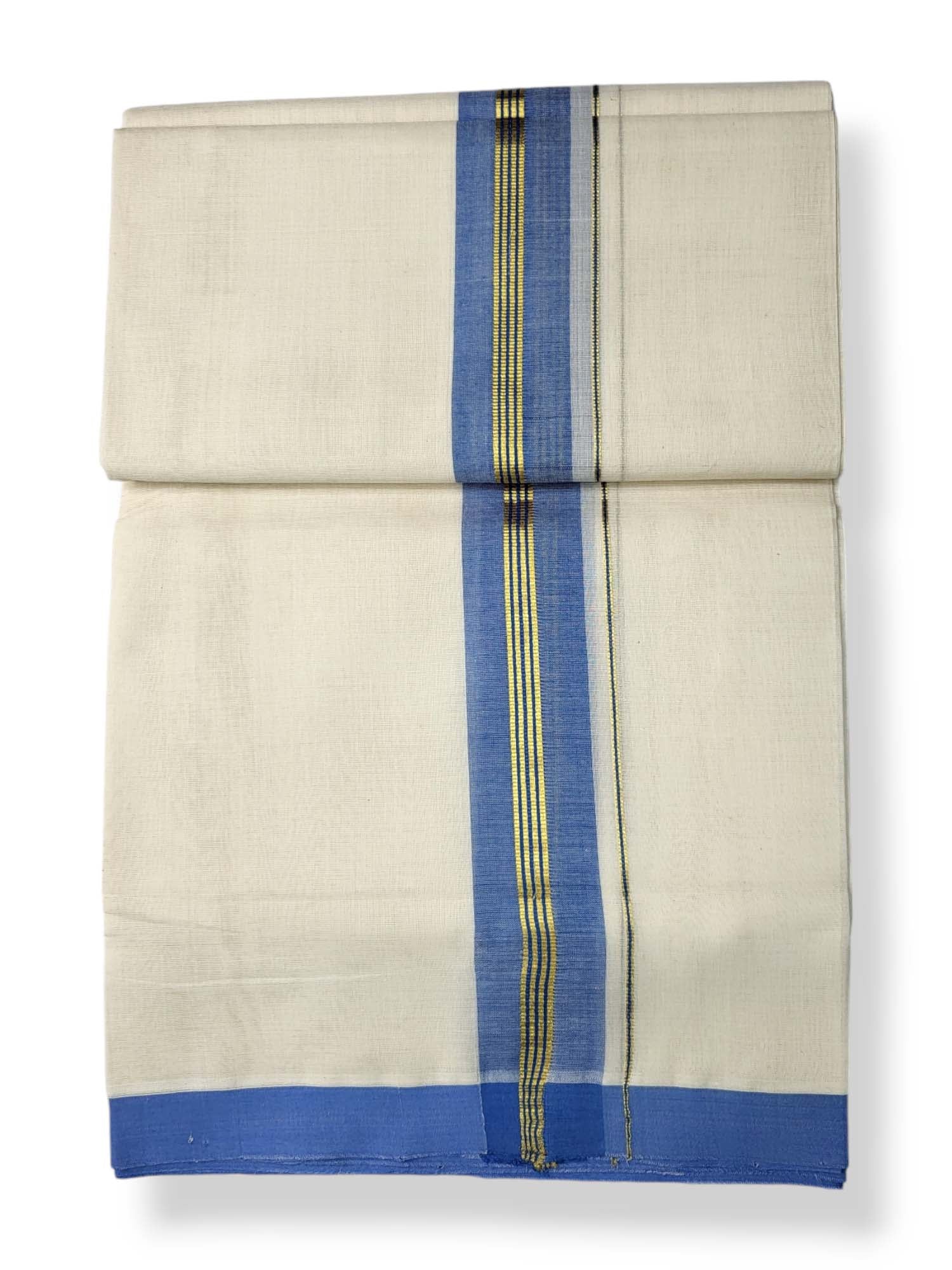  Kerala Balaramapuram Pure Cotton Handloom Mundu/Dhoti 