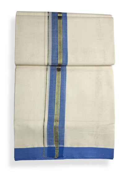  Kerala Balaramapuram Pure Cotton Handloom Mundu/Dhoti 