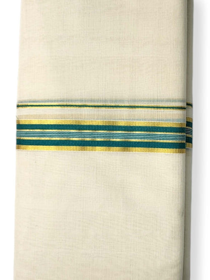  Kerala Balaramapuram Pure Cotton Handloom Mundu/Dhoti 