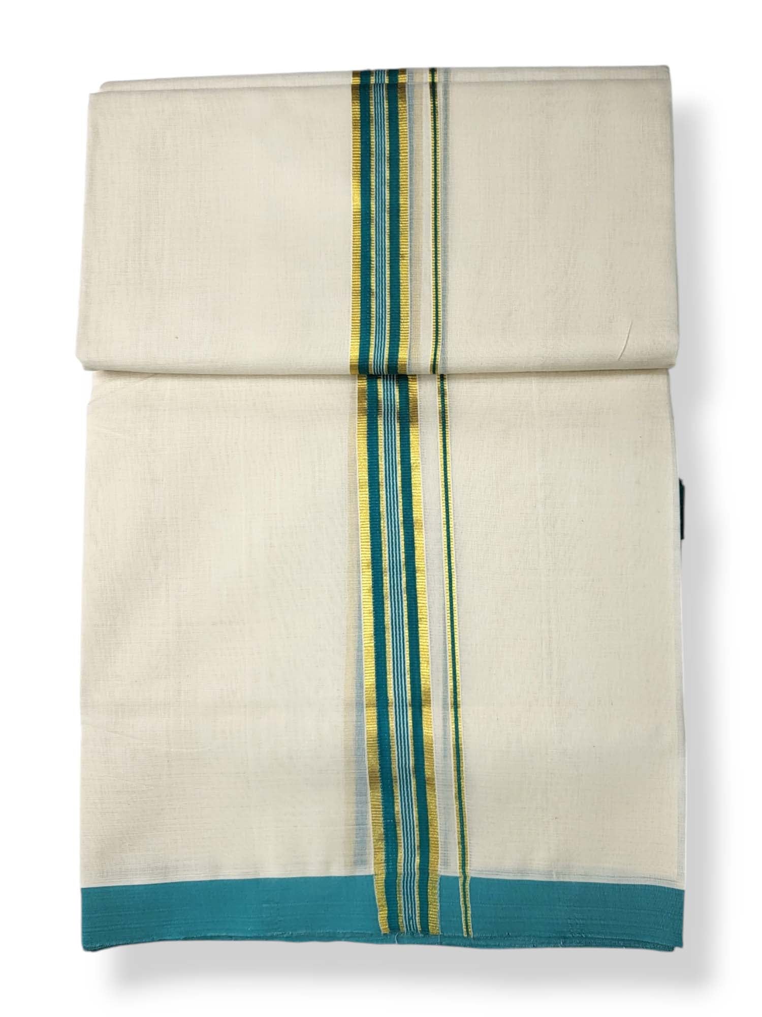  Kerala Balaramapuram Pure Cotton Handloom Mundu/Dhoti 