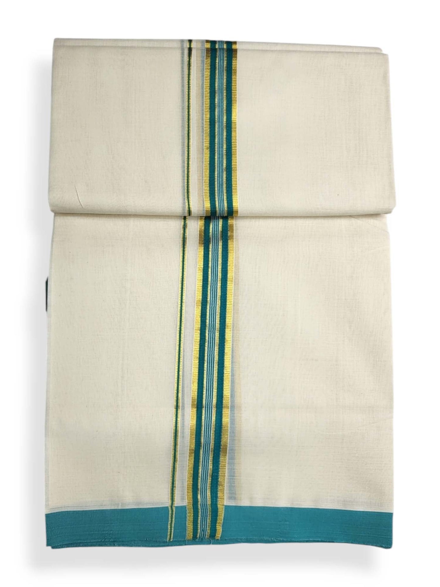  Kerala Balaramapuram Pure Cotton Handloom Mundu/Dhoti 