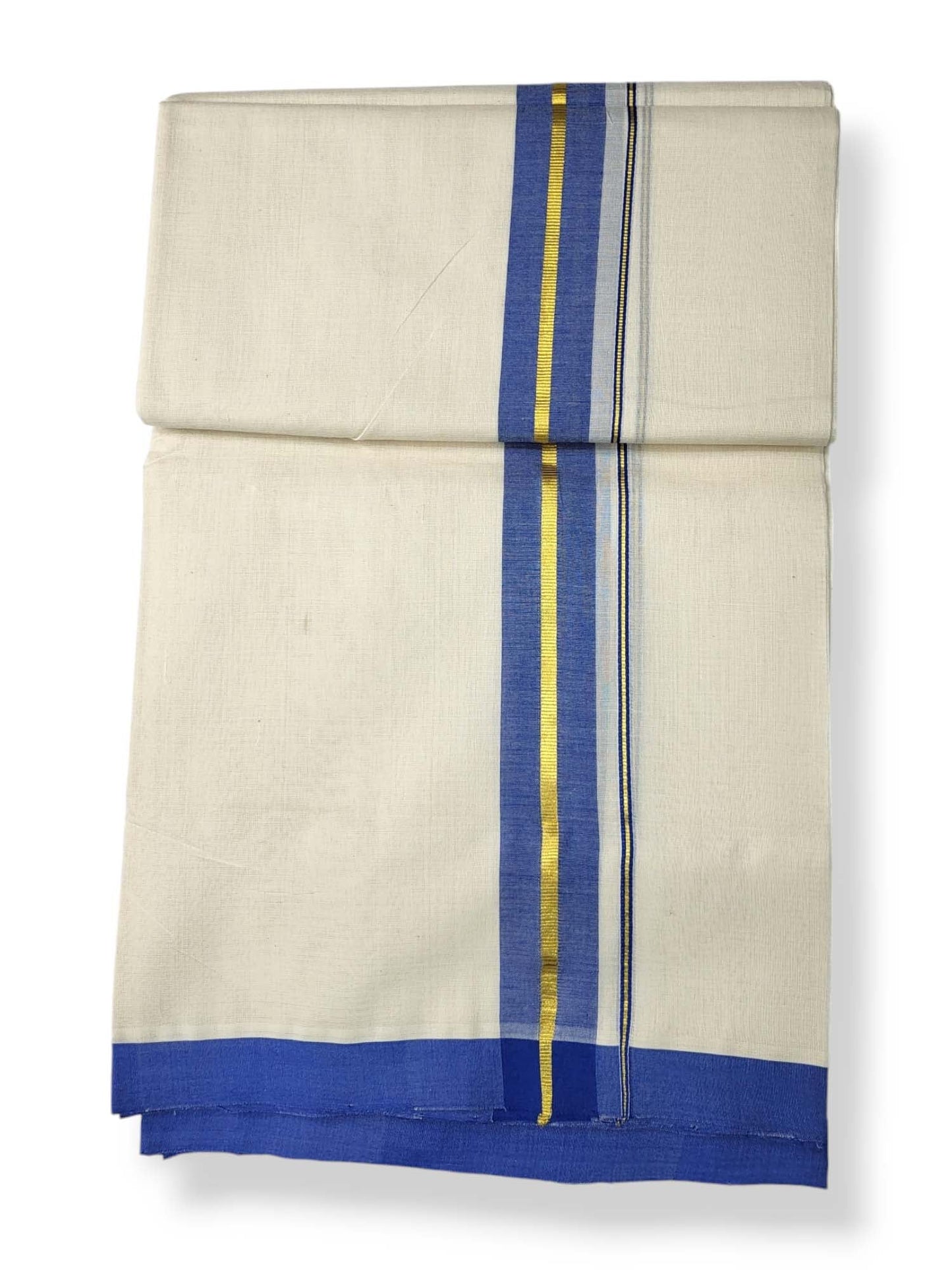  Kerala Balaramapuram Pure Cotton Handloom Mundu/Dhoti 