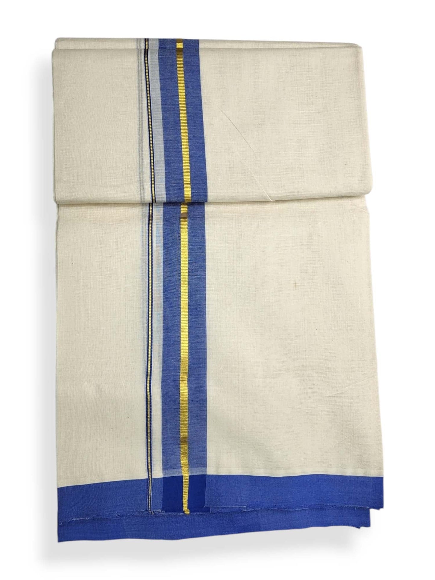  Kerala Balaramapuram Pure Cotton Handloom Mundu/Dhoti 