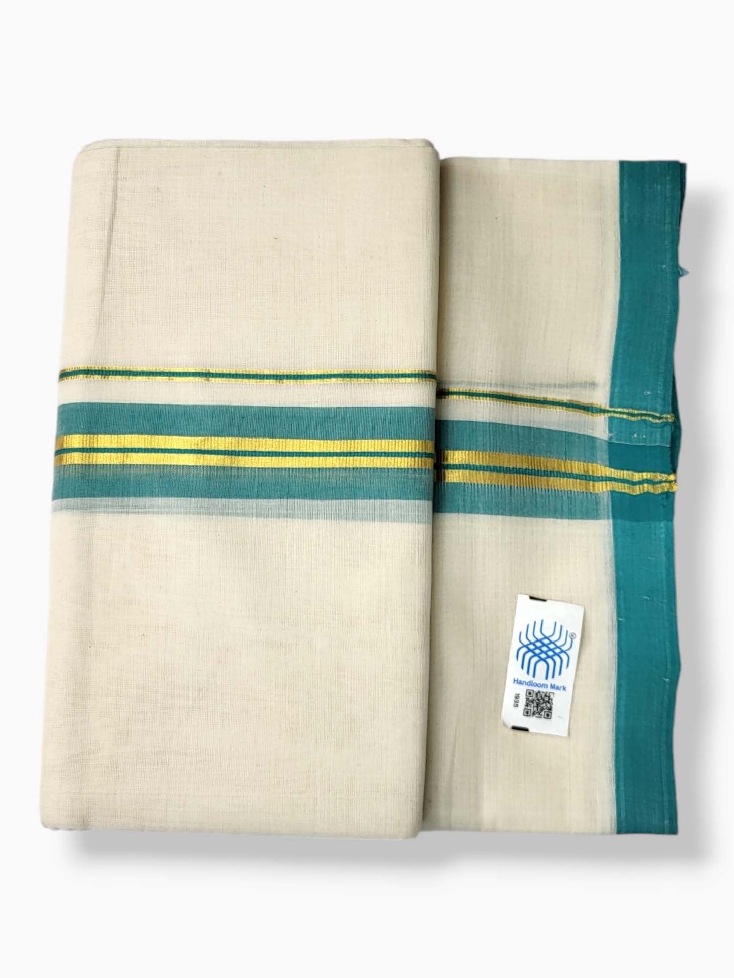  Kerala Balaramapuram Pure Cotton Handloom Mundu/Dhoti 