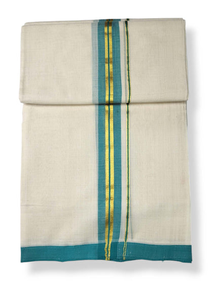  Kerala Balaramapuram Pure Cotton Handloom Mundu/Dhoti 