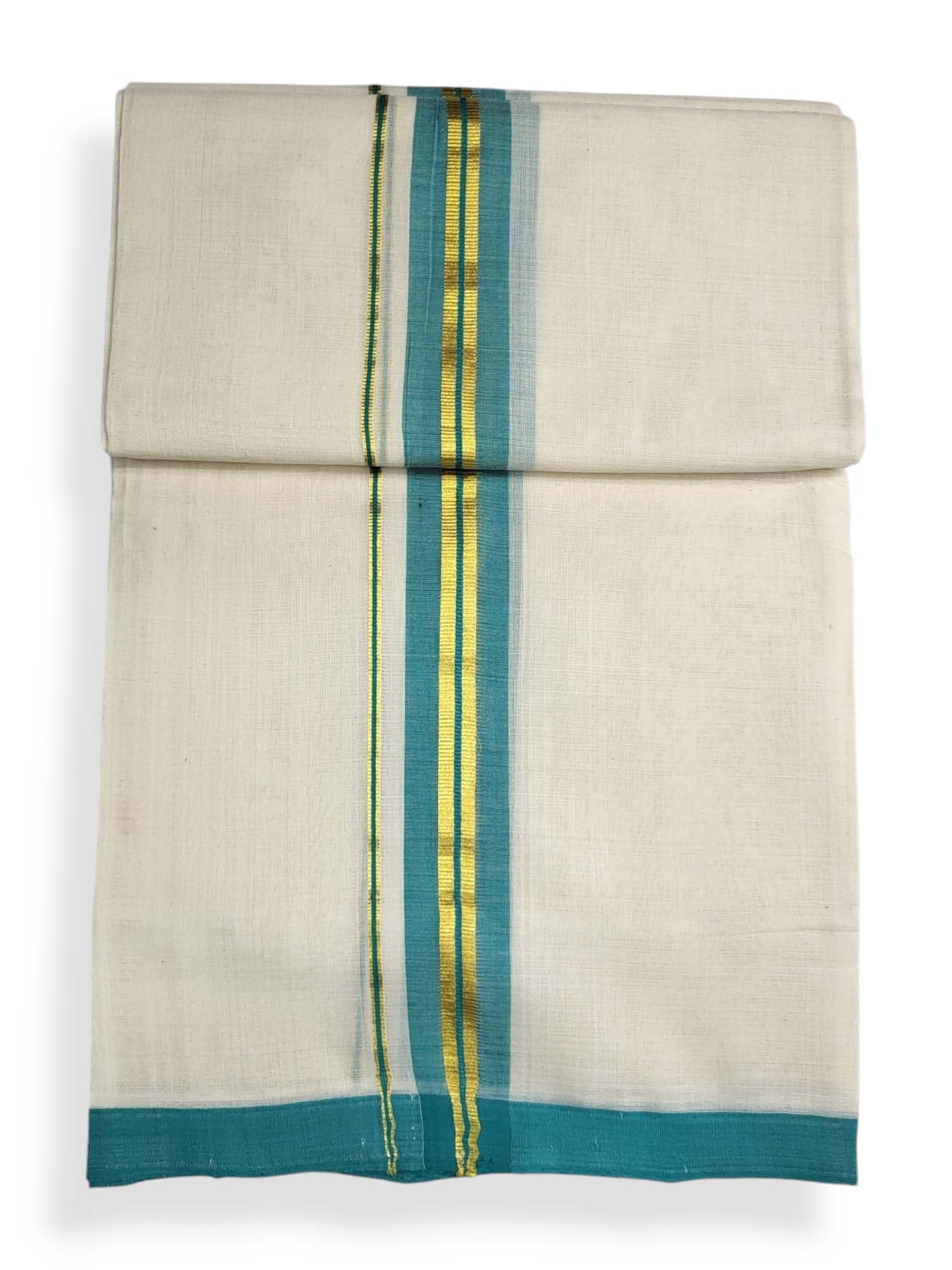  Kerala Balaramapuram Pure Cotton Handloom Mundu/Dhoti 