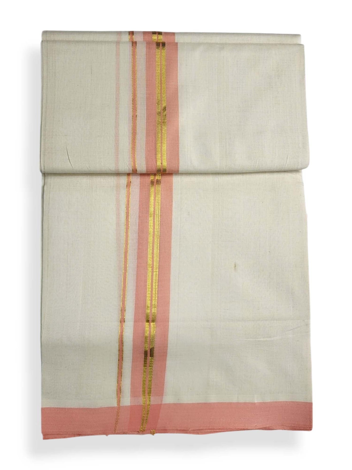  Kerala Balaramapuram Pure Cotton Handloom Mundu/Dhoti 