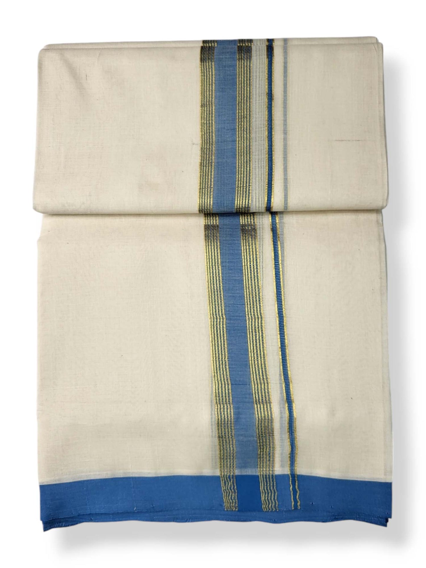  Kerala Balaramapuram Pure Cotton Handloom Mundu/Dhoti 