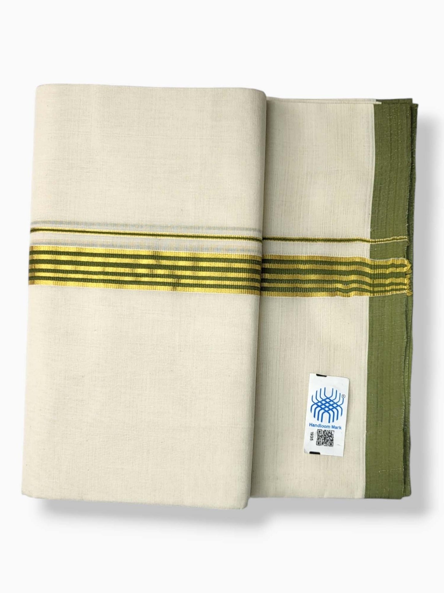  Kerala Balaramapuram Pure Cotton Handloom Mundu/Dhoti 