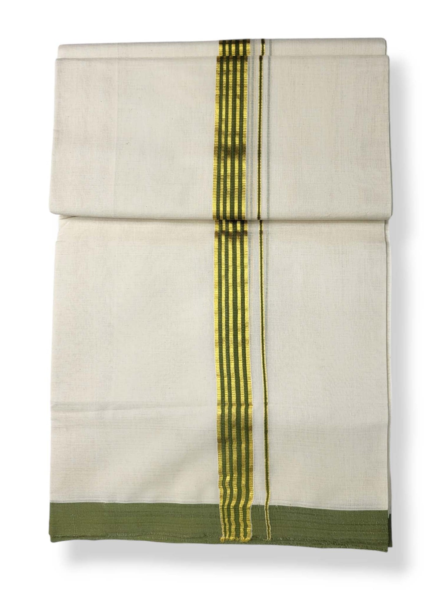  Kerala Balaramapuram Pure Cotton Handloom Mundu/Dhoti 