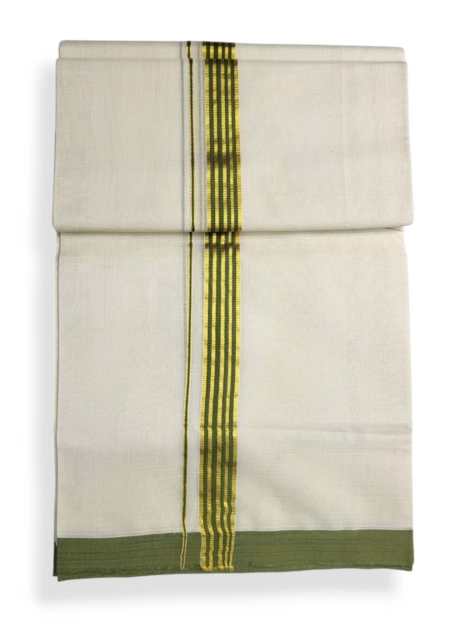  Kerala Balaramapuram Pure Cotton Handloom Mundu/Dhoti 