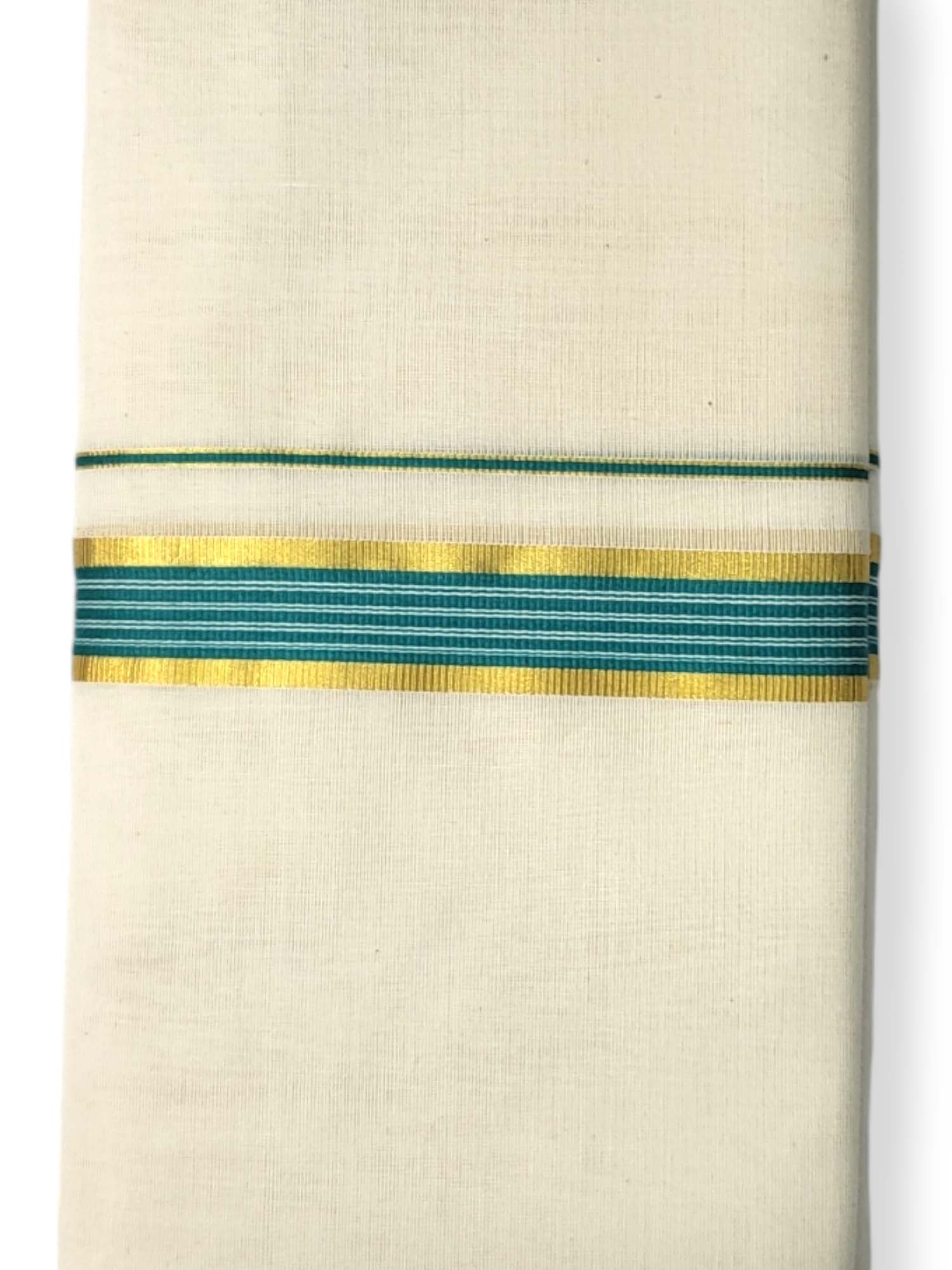  Kerala Balaramapuram Pure Cotton Handloom Mundu/Dhoti 