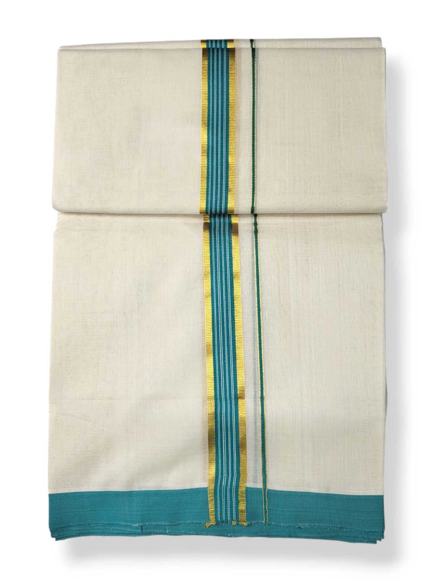  Kerala Balaramapuram Pure Cotton Handloom Mundu/Dhoti 