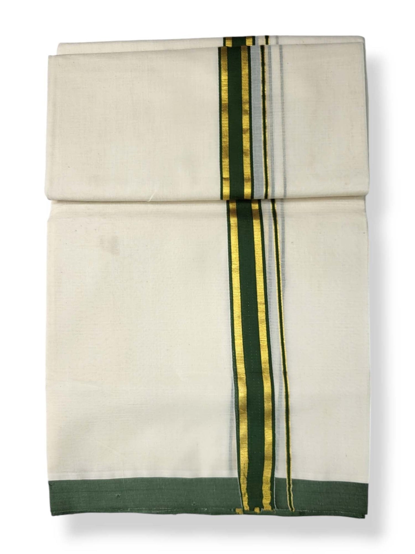  Kerala Balaramapuram Pure Cotton Handloom Mundu/Dhoti 