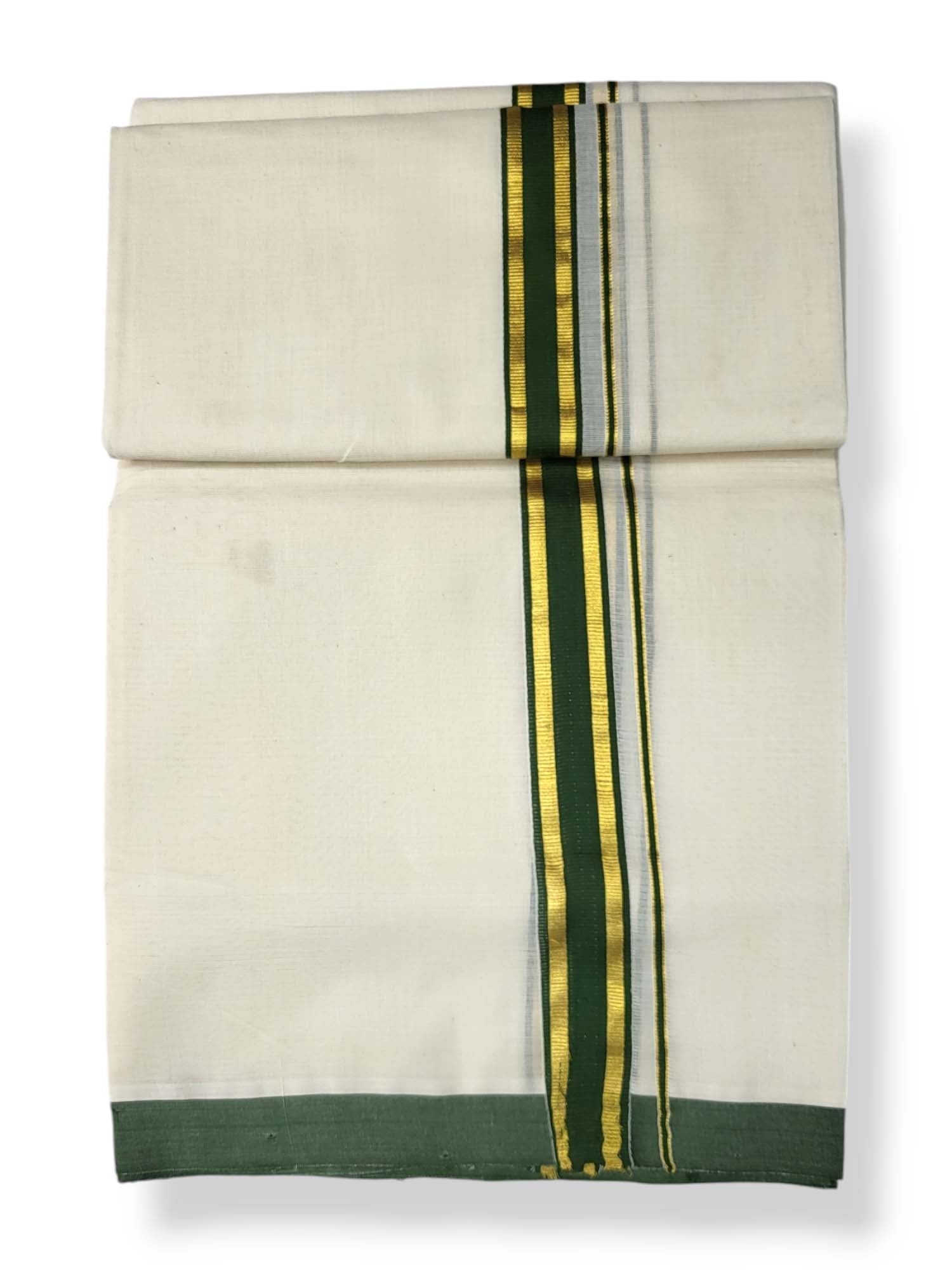  Kerala Balaramapuram Pure Cotton Handloom Mundu/Dhoti 