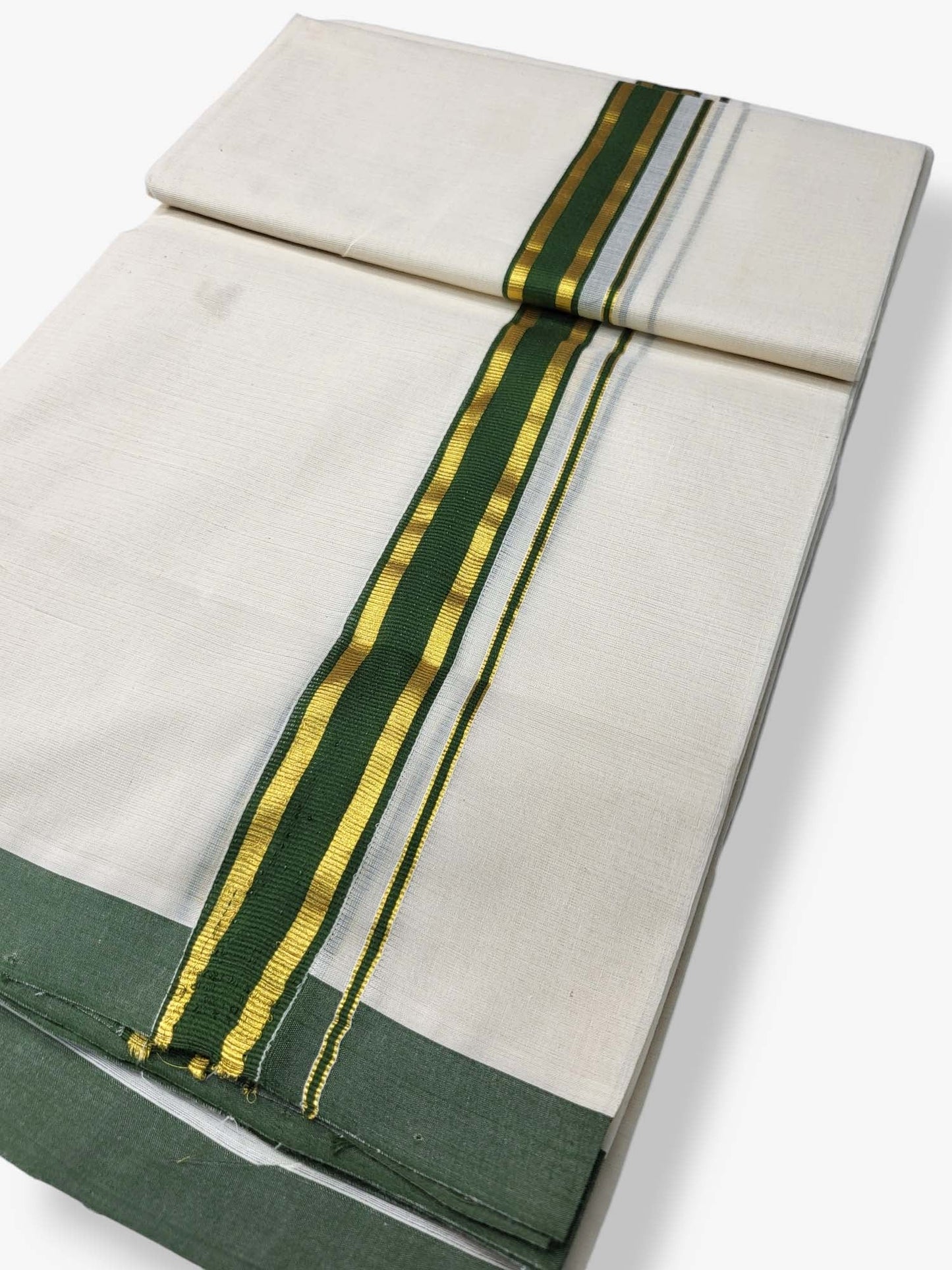  Kerala Balaramapuram Pure Cotton Handloom Mundu/Dhoti 