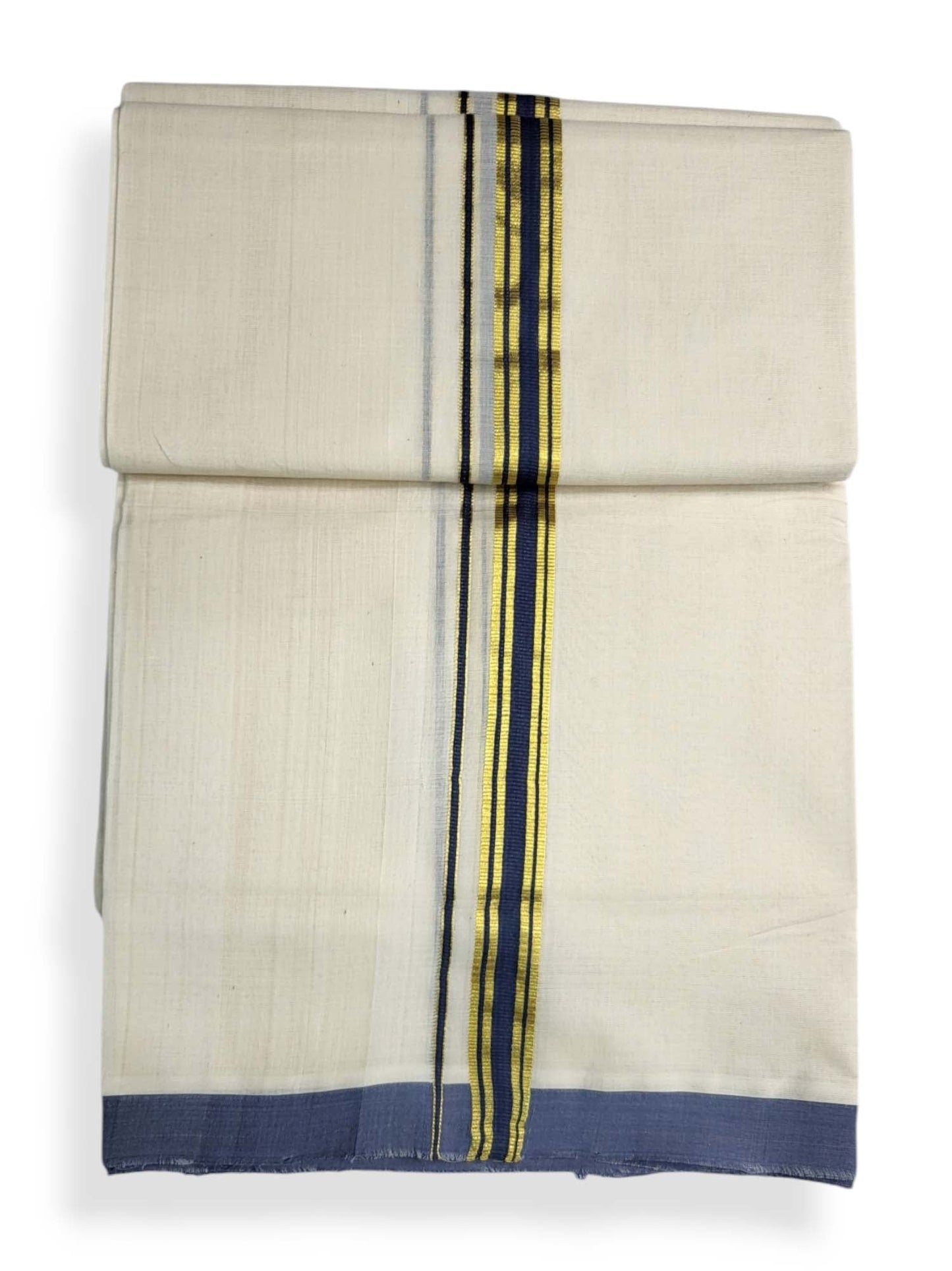  Kerala Balaramapuram Pure Cotton Handloom Mundu/Dhoti 