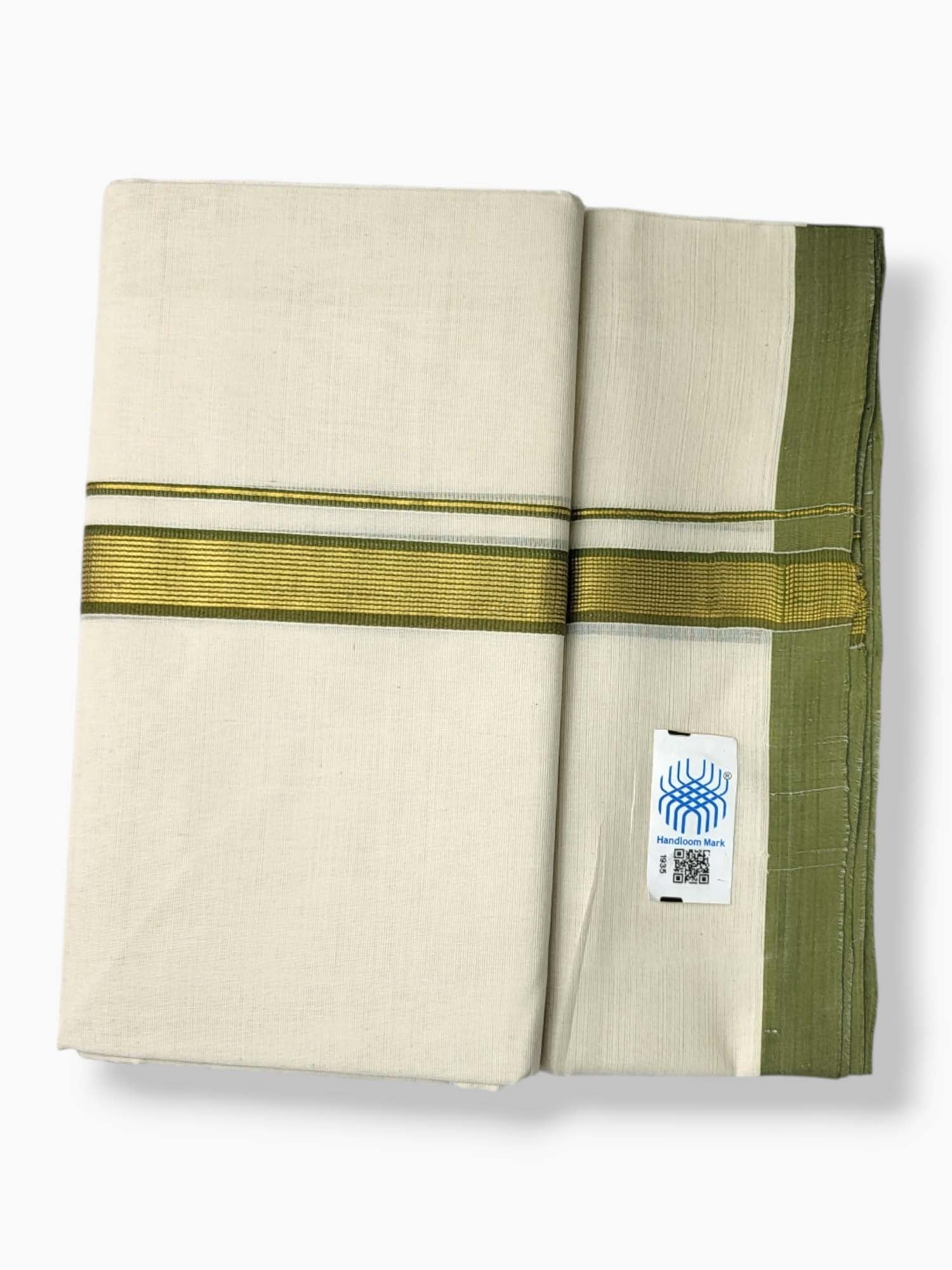  Kerala Balaramapuram Pure Cotton Handloom Mundu/Dhoti 