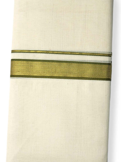  Kerala Balaramapuram Pure Cotton Handloom Mundu/Dhoti 