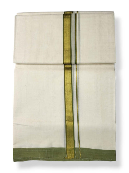  Kerala Balaramapuram Pure Cotton Handloom Mundu/Dhoti 