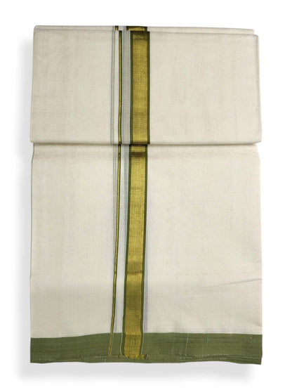  Kerala Balaramapuram Pure Cotton Handloom Mundu/Dhoti 