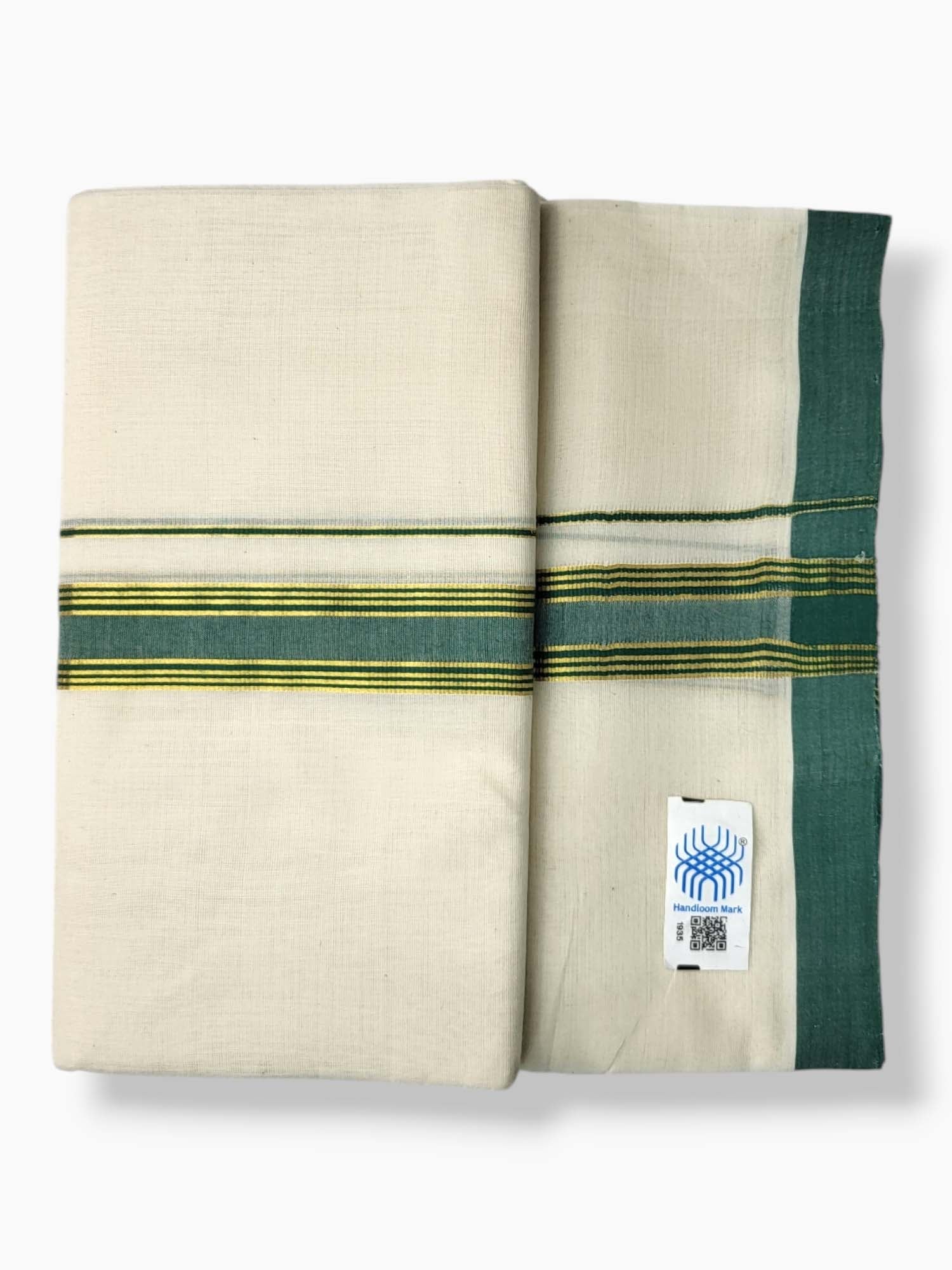  Kerala Balaramapuram Pure Cotton Handloom Mundu/Dhoti 