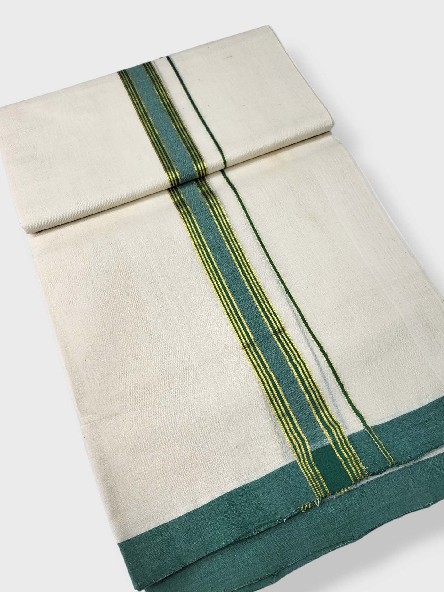  Kerala Balaramapuram Pure Cotton Handloom Mundu/Dhoti 