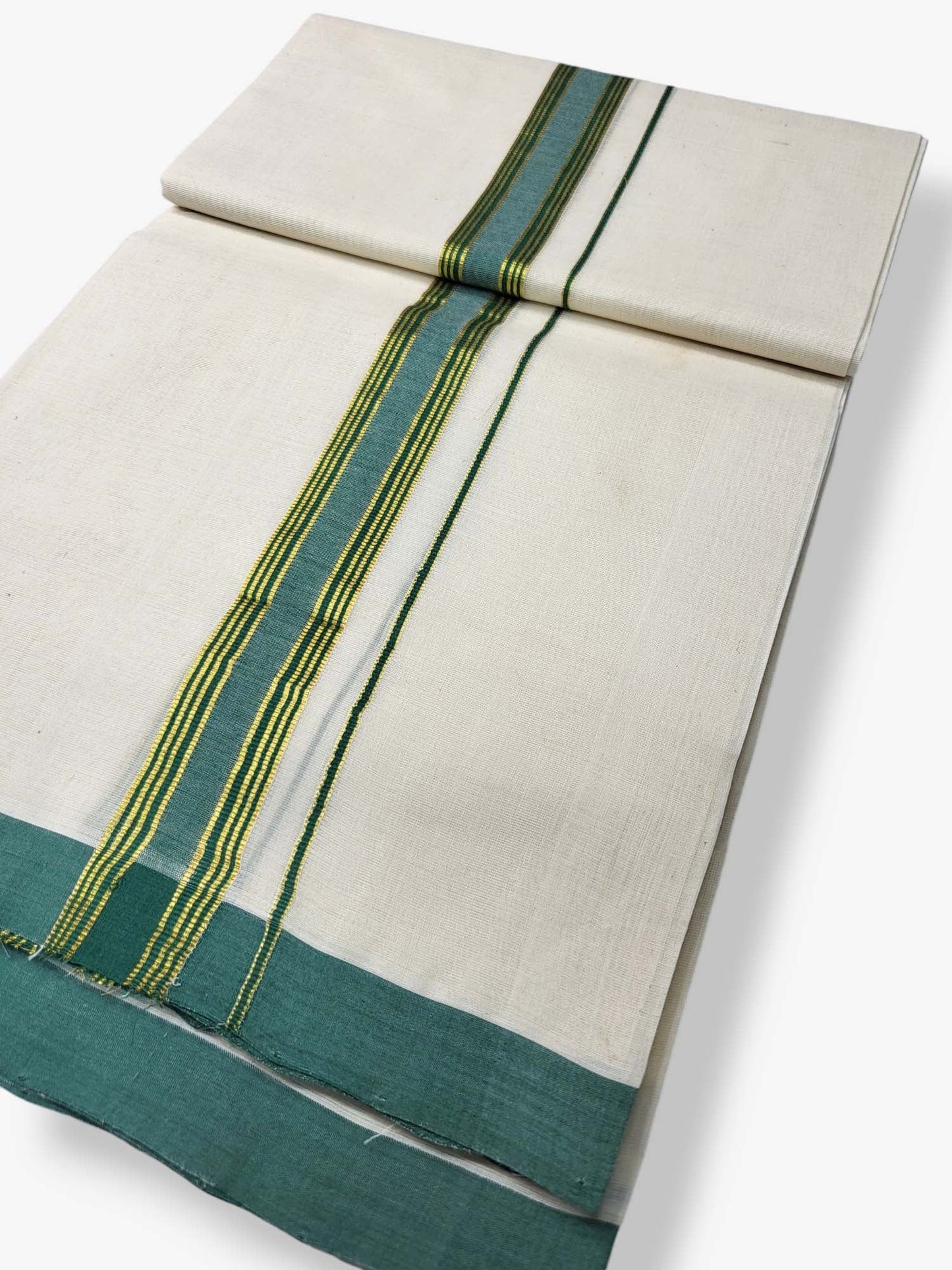  Kerala Balaramapuram Pure Cotton Handloom Mundu/Dhoti 