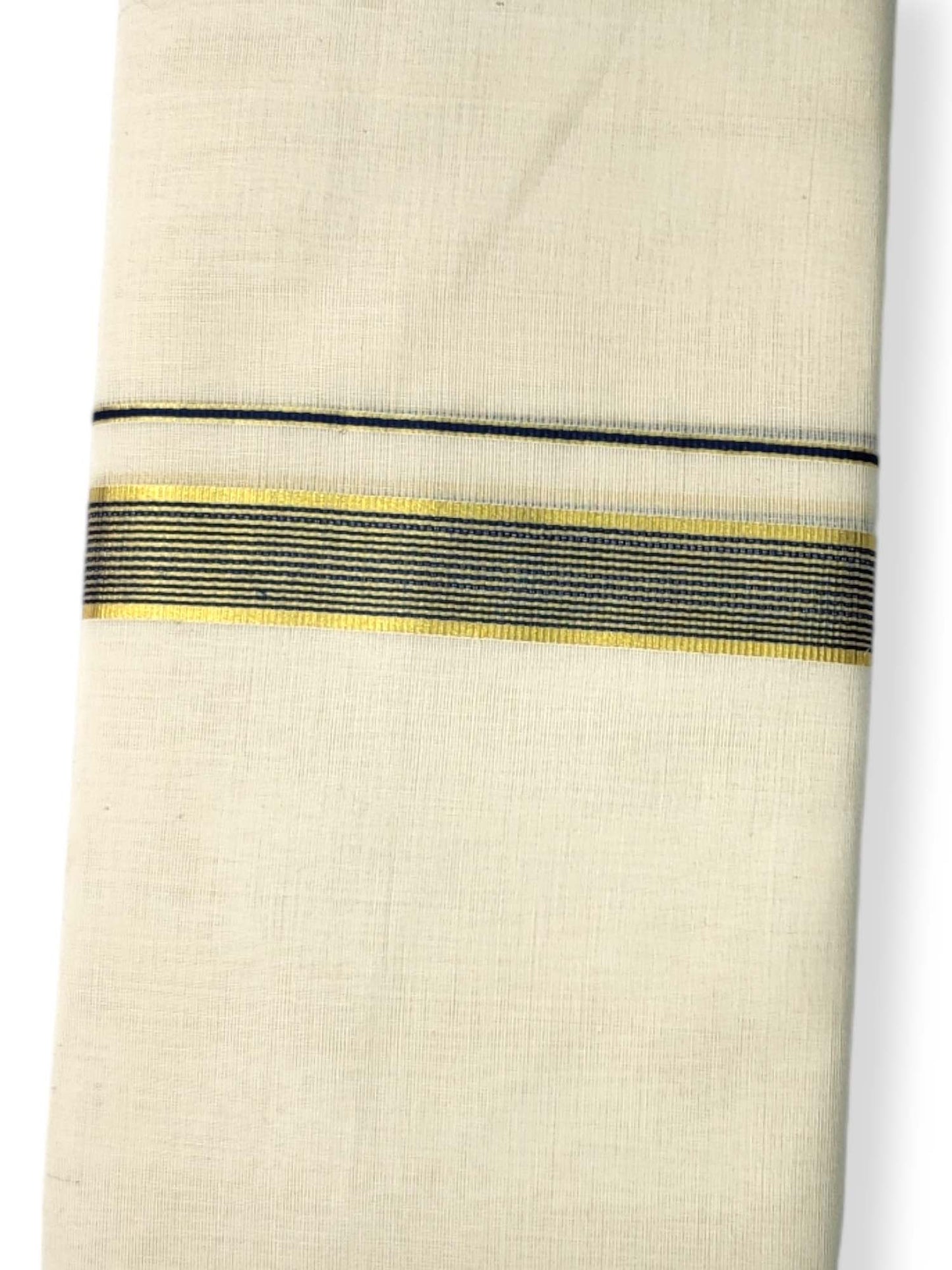  Kerala Balaramapuram Pure Cotton Handloom Mundu/Dhoti 