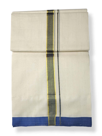  Kerala Balaramapuram Pure Cotton Handloom Mundu/Dhoti 