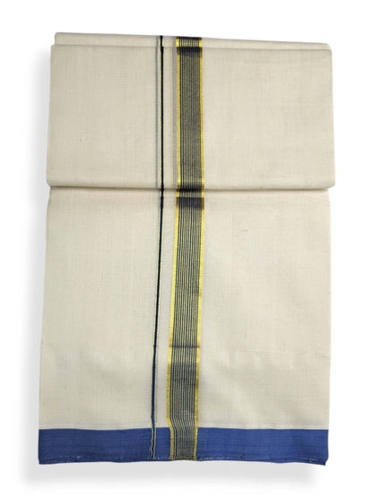  Kerala Balaramapuram Pure Cotton Handloom Mundu/Dhoti 