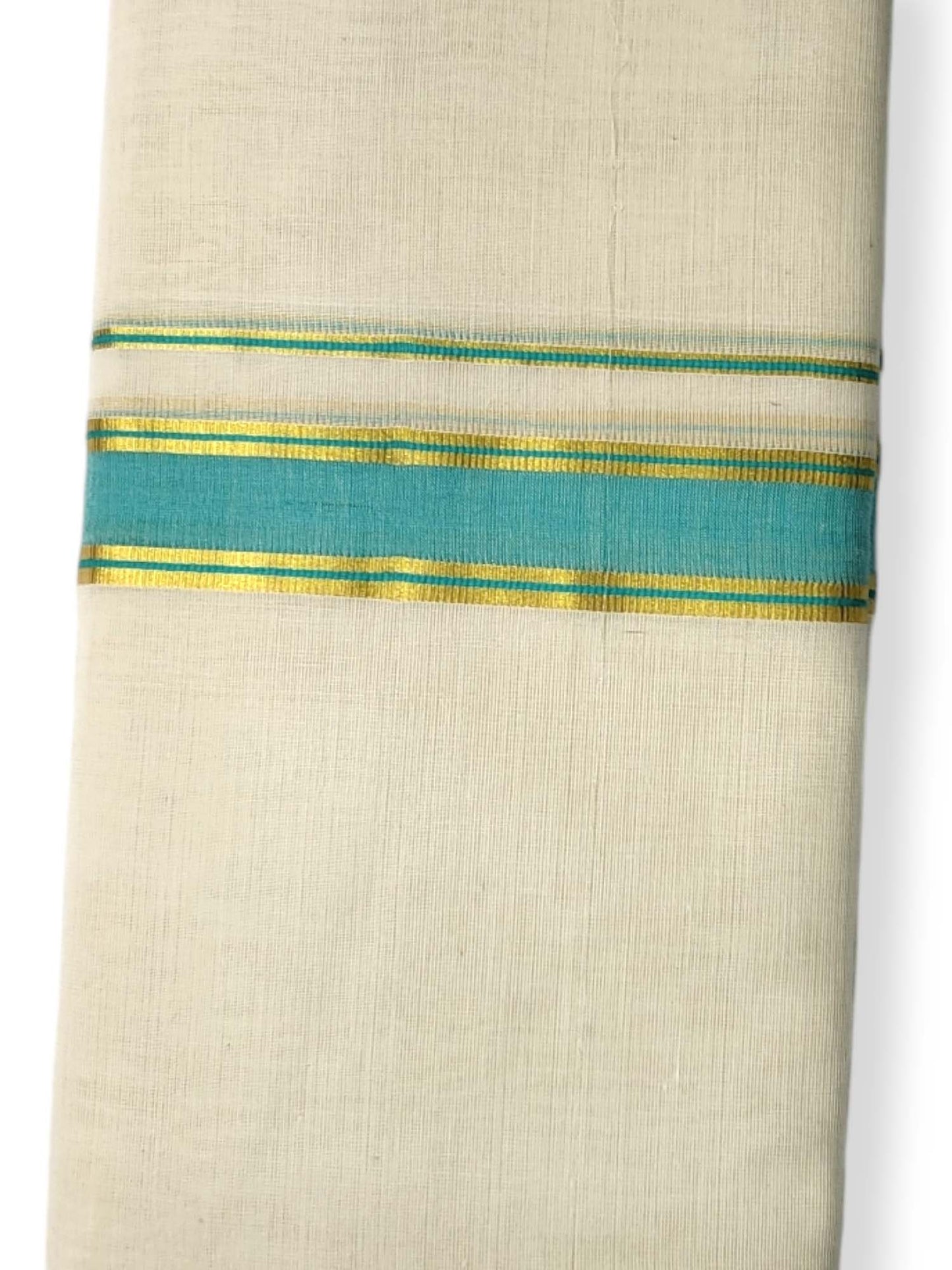  Kerala Balaramapuram Pure Cotton Handloom Mundu/Dhoti 