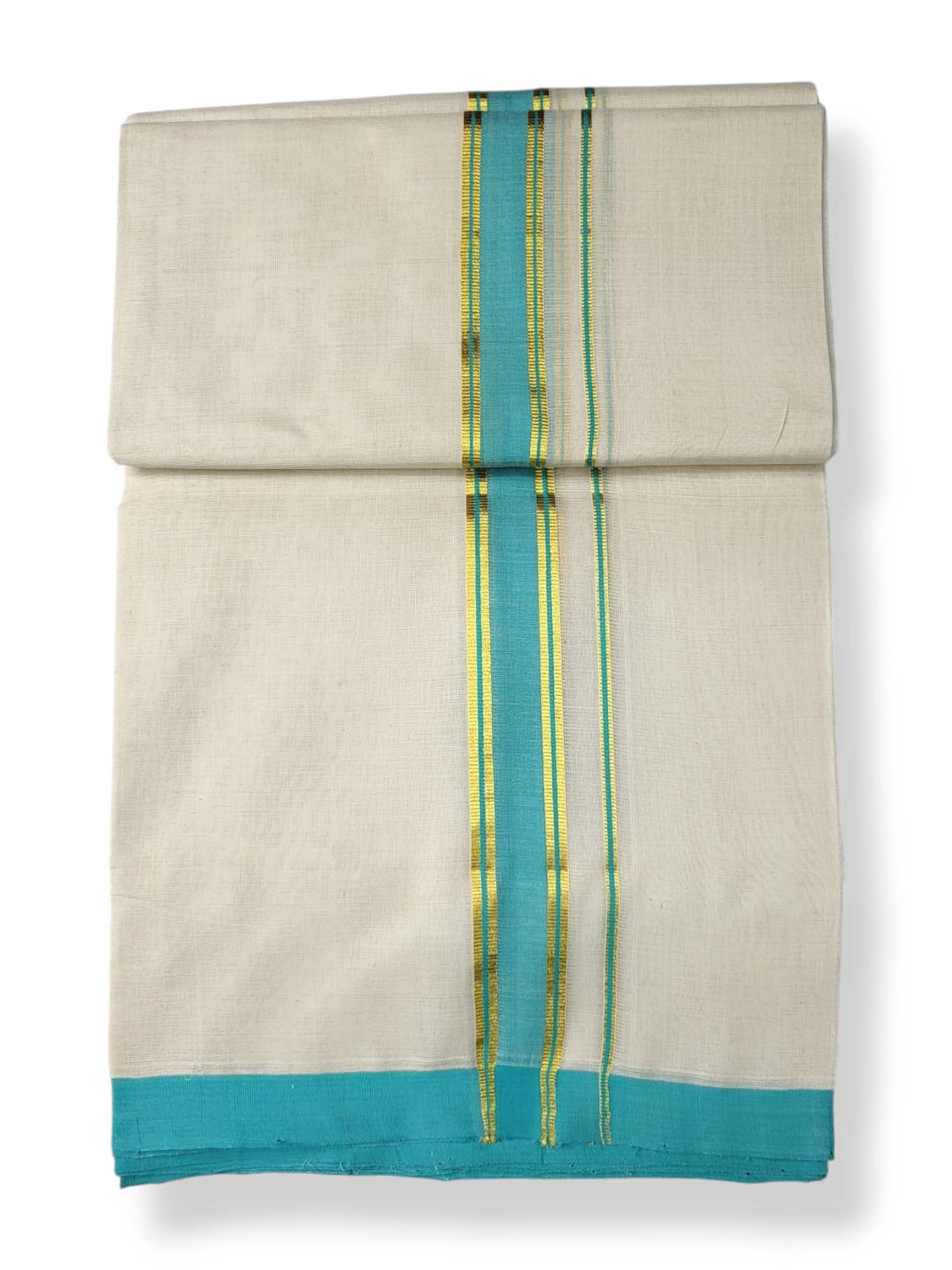  Kerala Balaramapuram Pure Cotton Handloom Mundu/Dhoti 