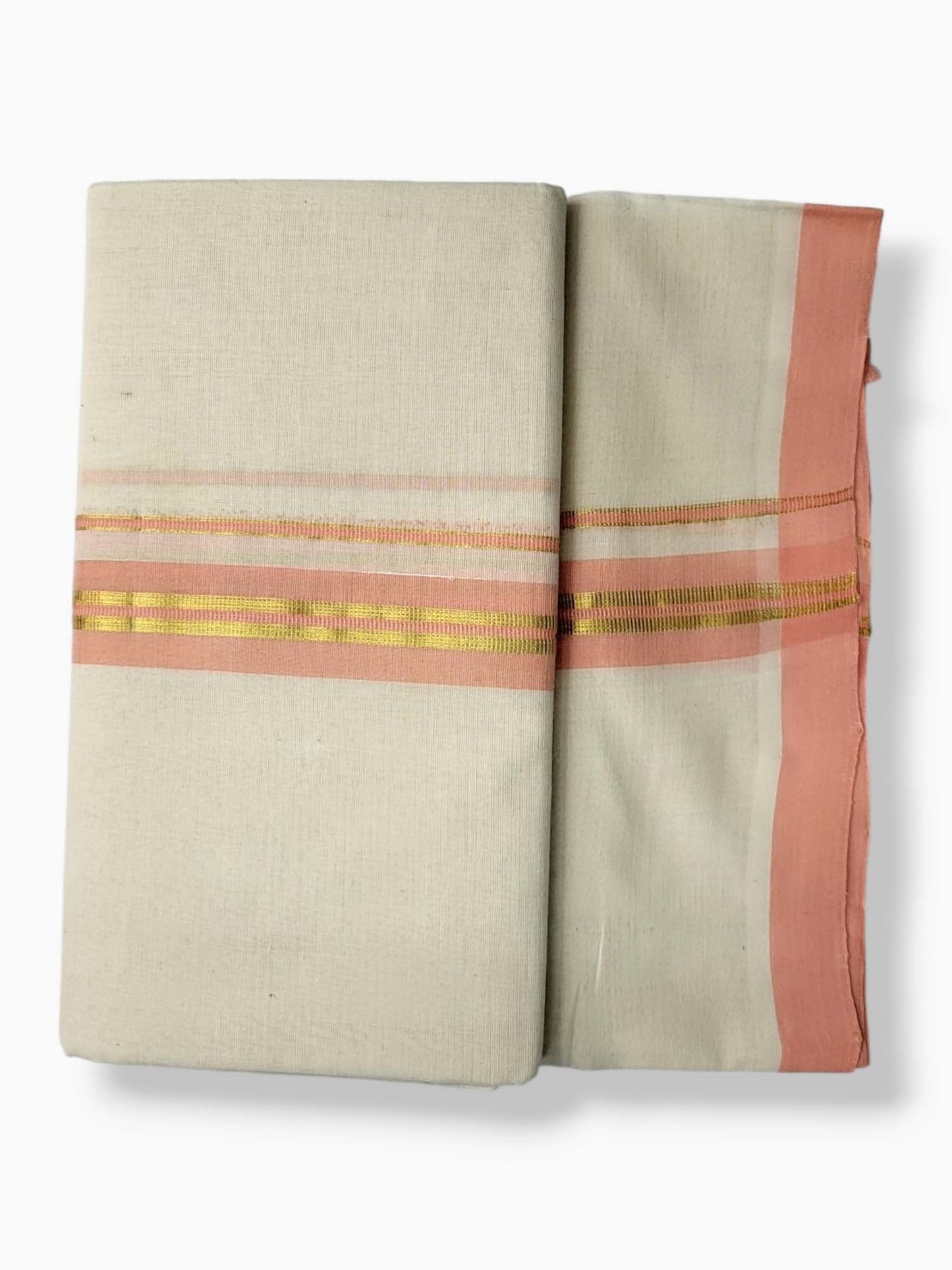  Kerala Balaramapuram Pure Cotton Handloom Mundu/Dhoti 