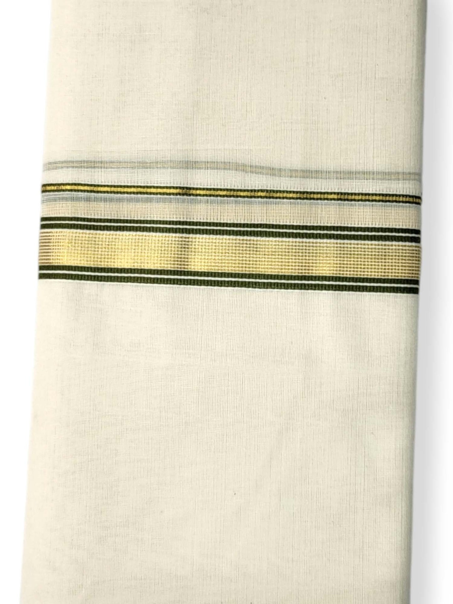  Kerala Balaramapuram Pure Cotton Handloom Mundu/Dhoti 