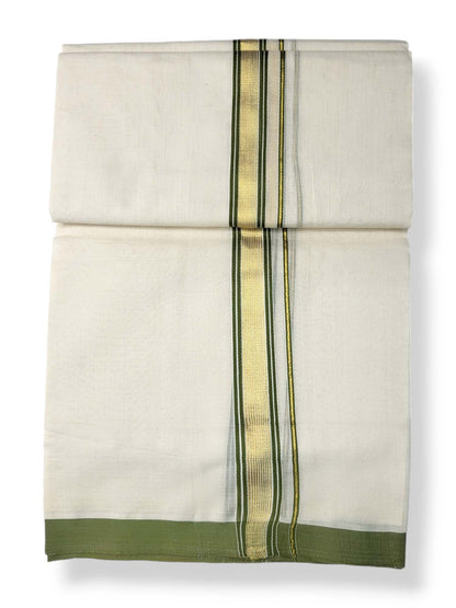  Kerala Balaramapuram Pure Cotton Handloom Mundu/Dhoti 