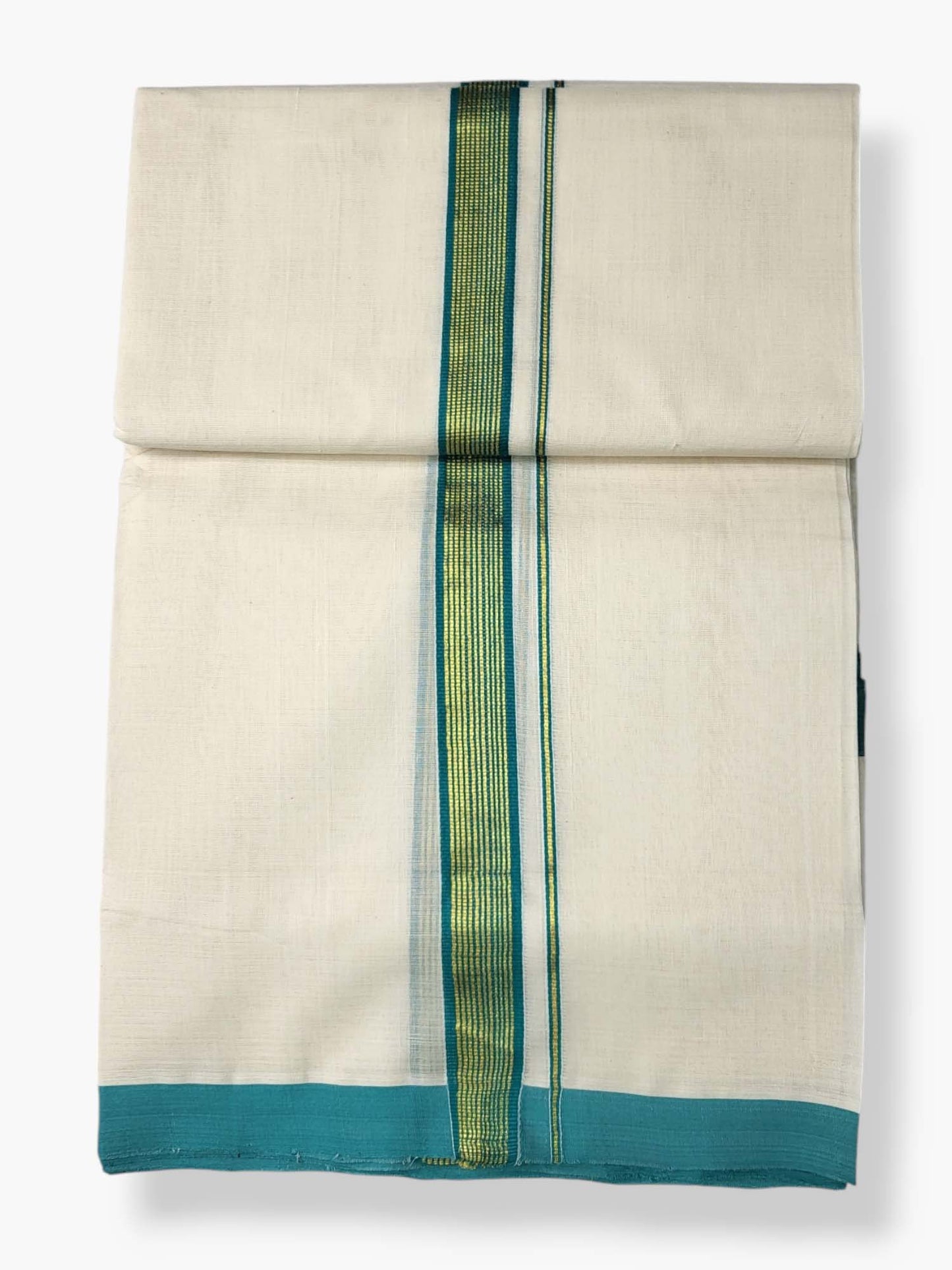  Kerala Balaramapuram Pure Cotton Handloom Mundu/Dhoti 