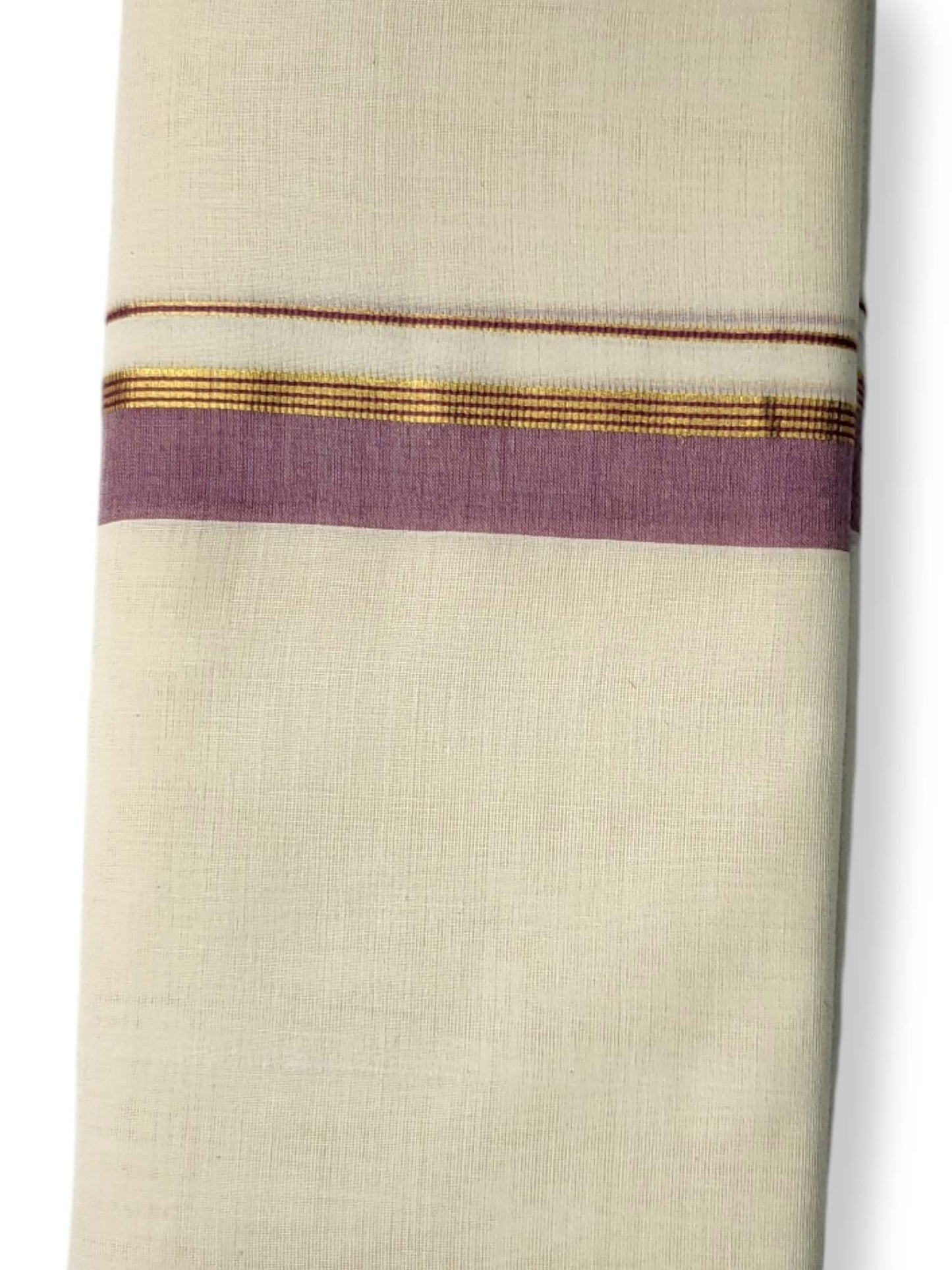  Kerala Balaramapuram Pure Cotton Handloom Mundu/Dhoti 