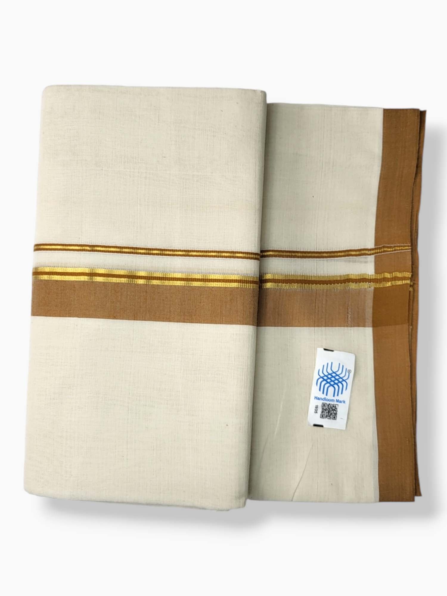  Kerala Balaramapuram Pure Cotton Handloom Mundu/Dhoti 