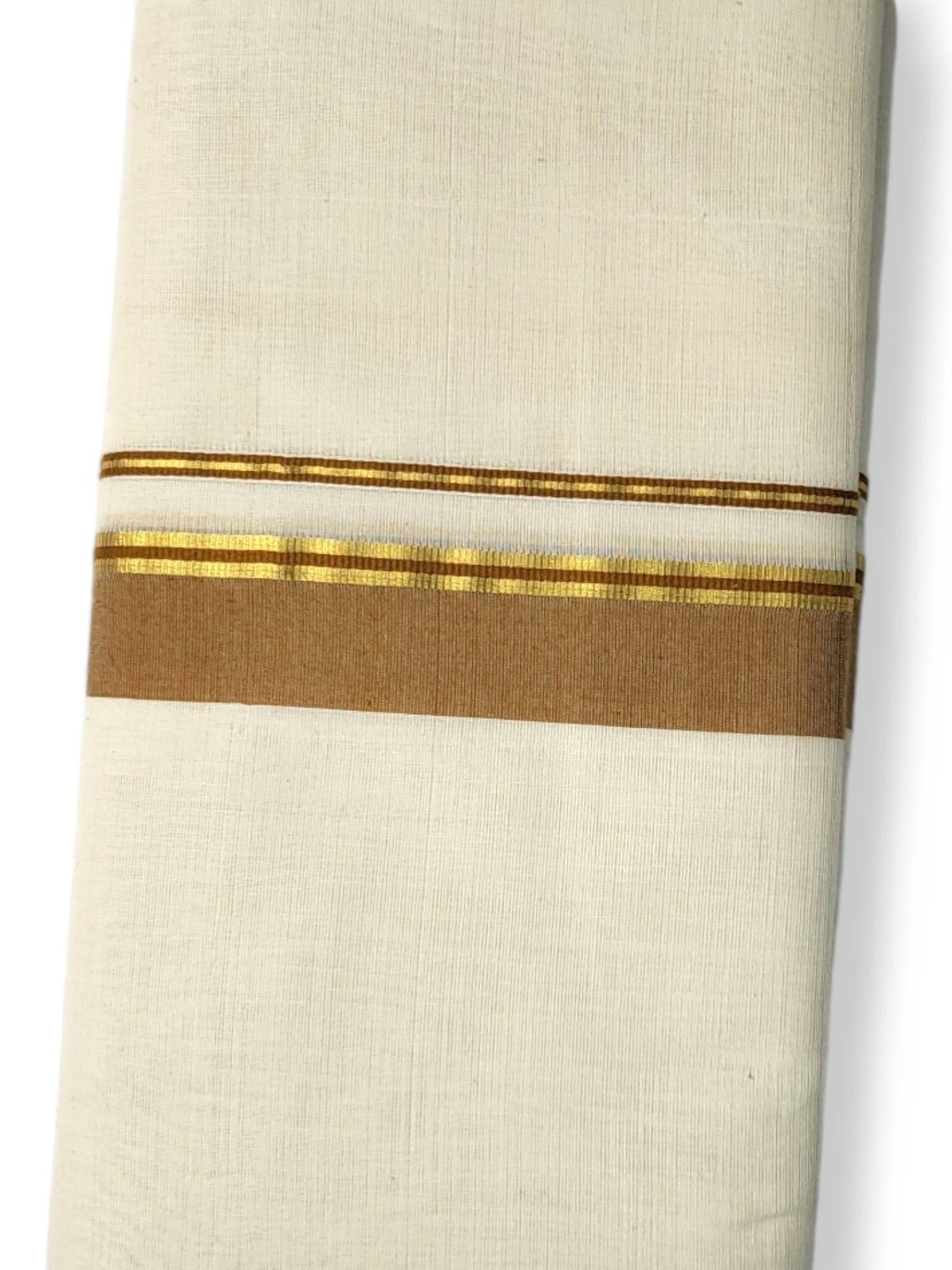  Kerala Balaramapuram Pure Cotton Handloom Mundu/Dhoti 