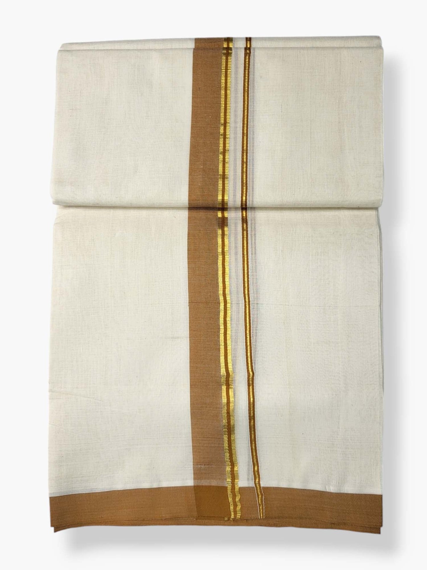  Kerala Balaramapuram Pure Cotton Handloom Mundu/Dhoti 