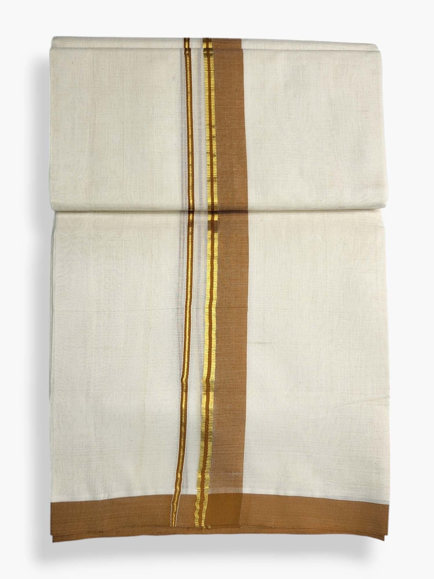  Kerala Balaramapuram Pure Cotton Handloom Mundu/Dhoti 